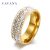 CACANA Stainless Steel Rings For Women 3 Row Fashion Jewelry Wholesale NO.R76
