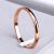 CACANA Stainless Steel Rings Rose Gold Anti-allergy Smooth Simple Wedding Couples Rings Bijouterie